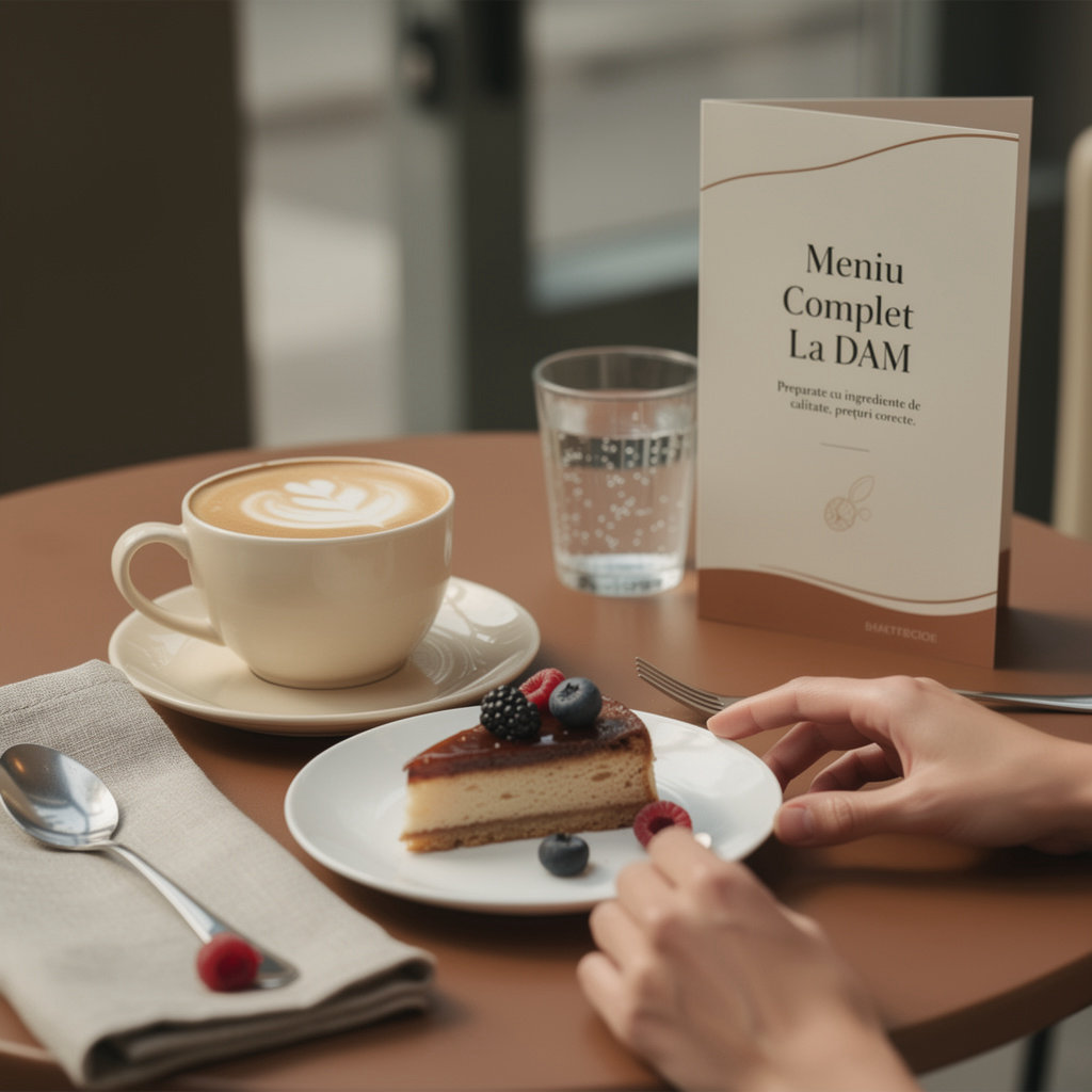 La DAM Scornicești meniu complet - cafea, băuturi și deserturi de calitate