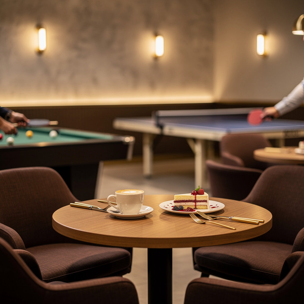 La DAM Scornicești - interior cozy cu atmosferă caldă, seating și lumini relaxante