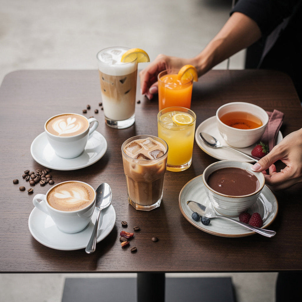 La DAM Scornicești premium beverages and desserts menu - quality coffee, iced drinks and treats